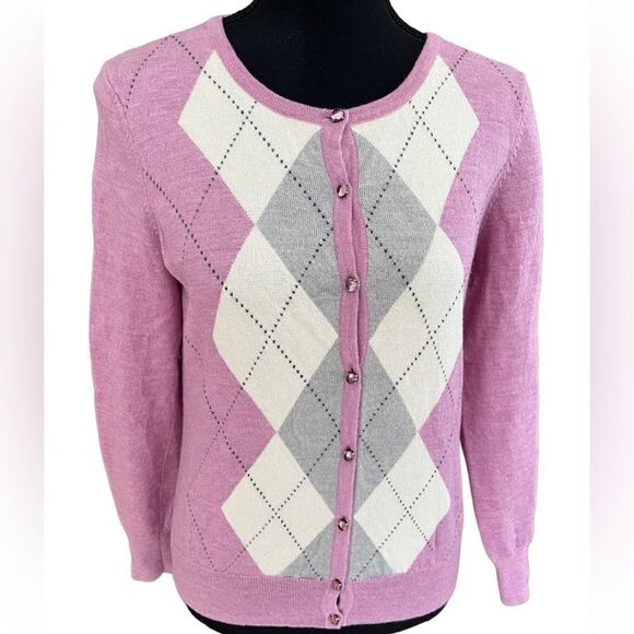 Talbots Sweaters - Talbots Petites Pure Italian Merino wool cardigan button front sweater, size M